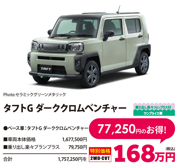 タフトG ダーククロムベンチャー